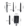 Pinza Rizadora de Cabello KALLEY 4 en 1 K-OBI Plateado