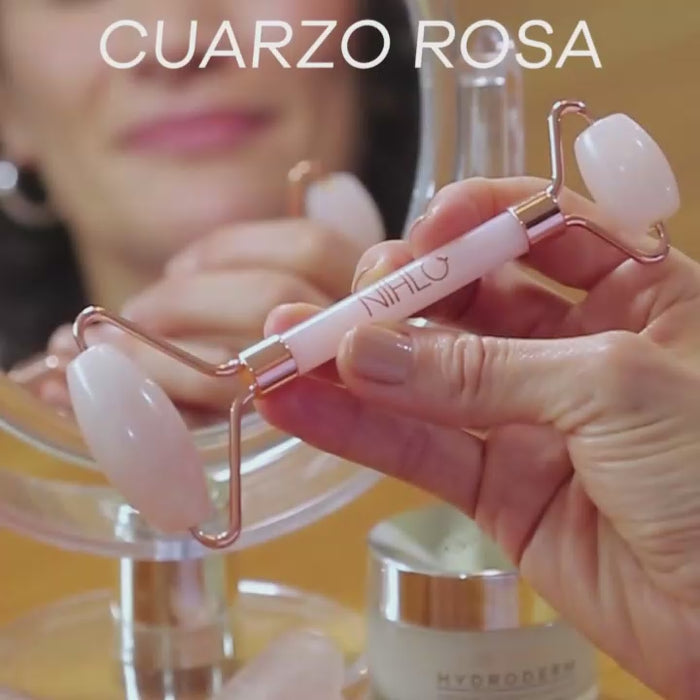 Rodillo facial cuarzo rosa hotsell